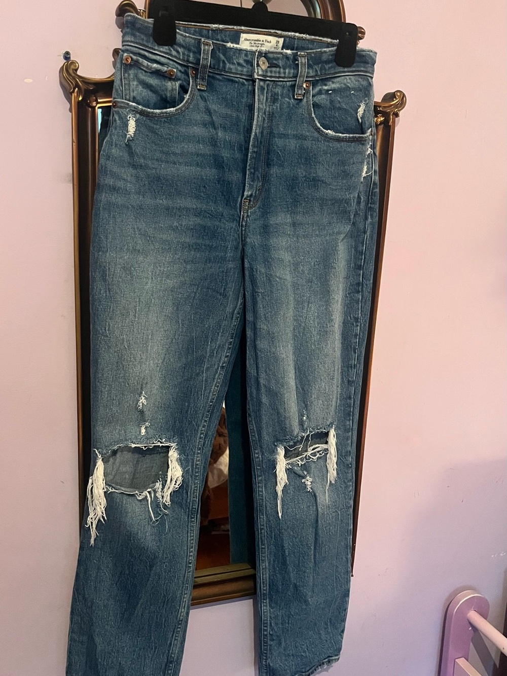 Abercrombie & Fitch Straight Leg Curve Love